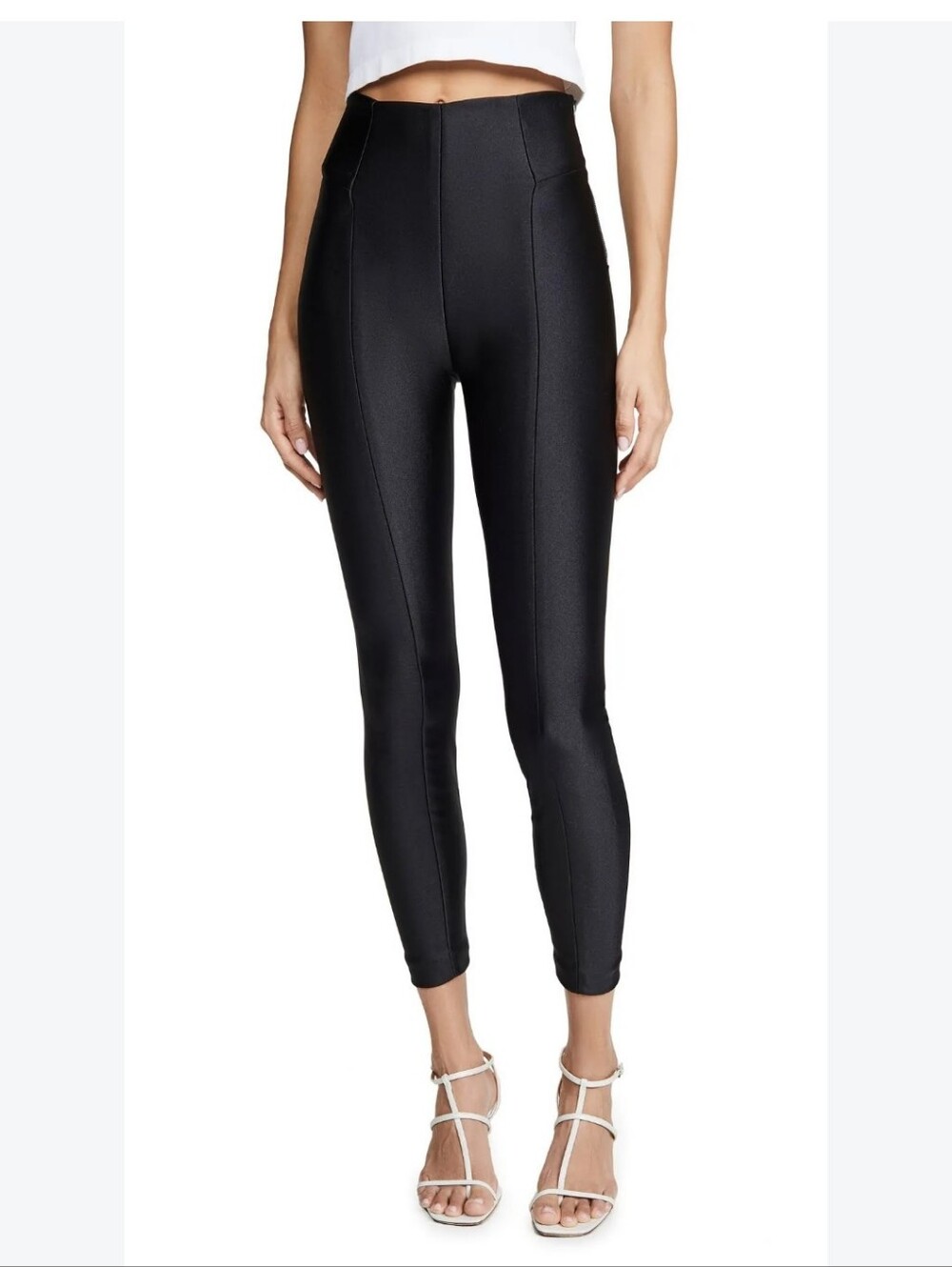 Good American Scuba Disco Pants Black Sz 3 EUC